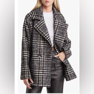 Sam Edelman Plaid Pea Coat